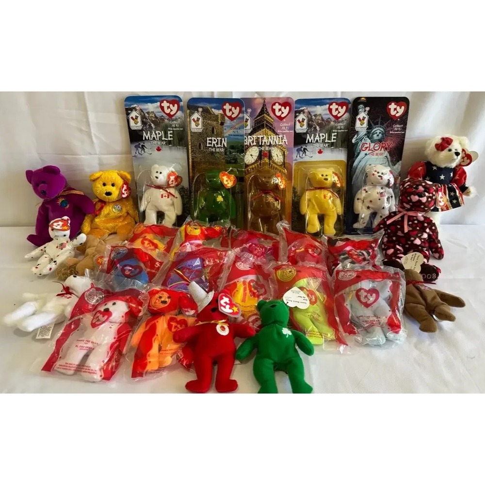 TY Beanie Babies & Teeny Beanies Including McDonald's Complete Set